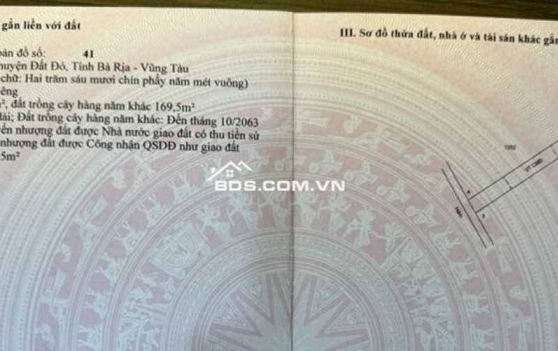 Chính chủ bán đất ở Bà Rịa Vũng Tàu